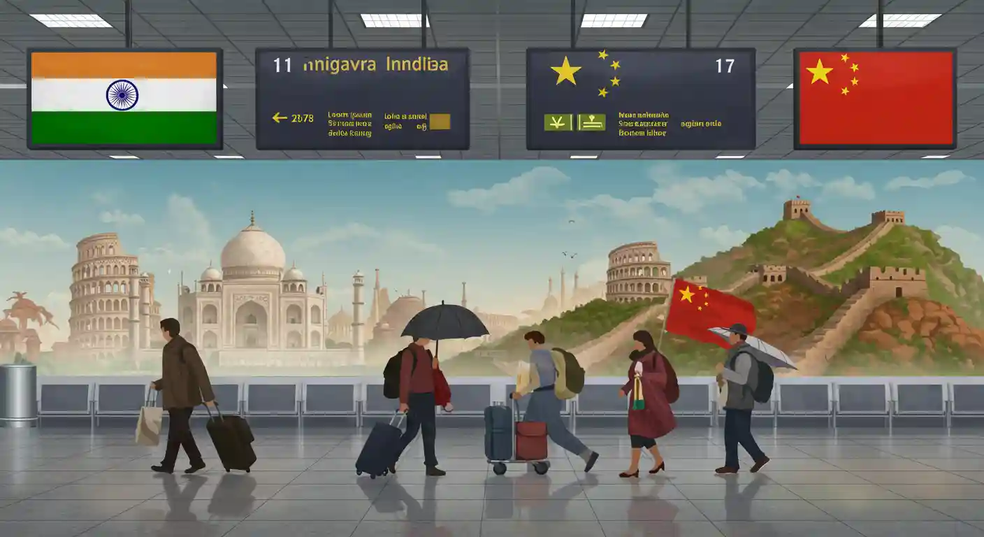 India Izinkan Kembali Visa Turis untuk Warga Tiongkok Politik, Ekonomi, dan Realitas di Balik Kebijakan
