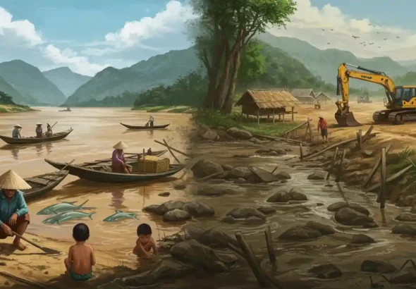 Tragedi di Balik Keindahan Sungai Mekong Pencemaran Berbahaya Akibat Penambangan Liar di Myanmar