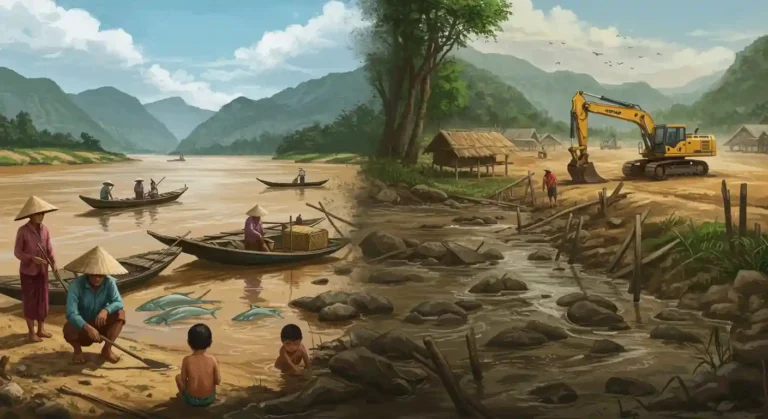Tragedi di Balik Keindahan Sungai Mekong Pencemaran Berbahaya Akibat Penambangan Liar di Myanmar