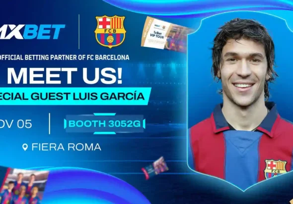 1xBet akan menampilkan stan interaktif dan bintang Barcelona Luis García di SiGMA Central Europe 2025