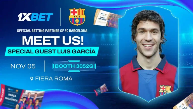 1xBet akan menampilkan stan interaktif dan bintang Barcelona Luis García di SiGMA Central Europe 2025