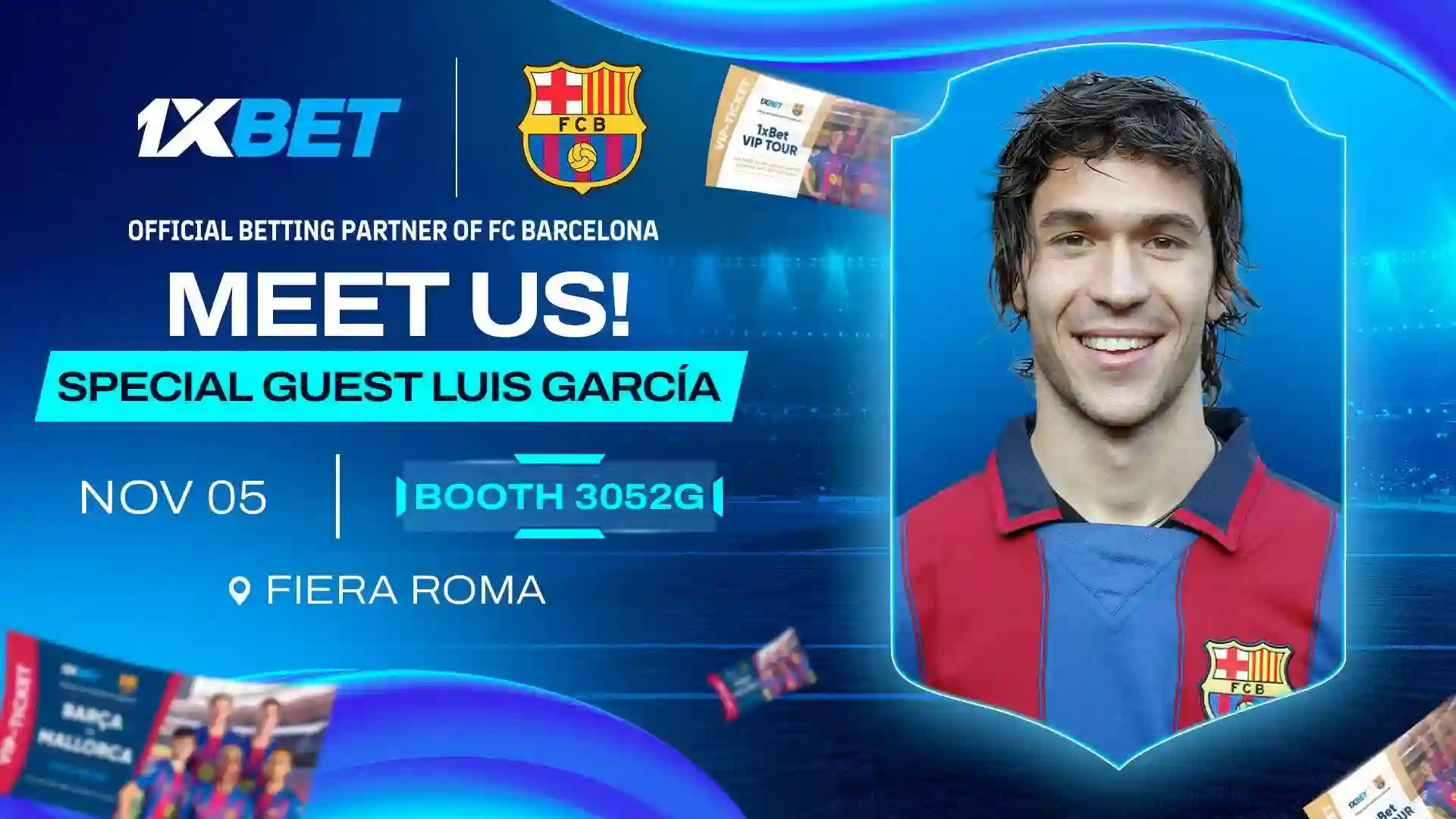 1xBet akan menampilkan stan interaktif dan bintang Barcelona Luis García di SiGMA Central Europe 2025