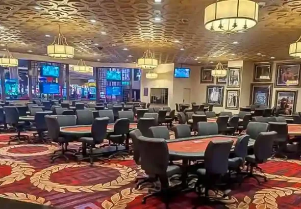 Ruang Poker Caesars Palace dibuka kembali di lokasi semula