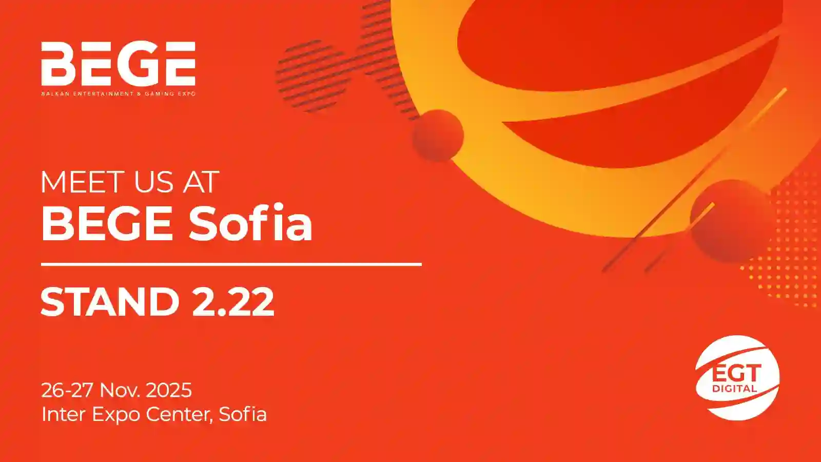 EGT Digital akan memamerkan portofolio iGaming yang luas di BEGE Expo 2025