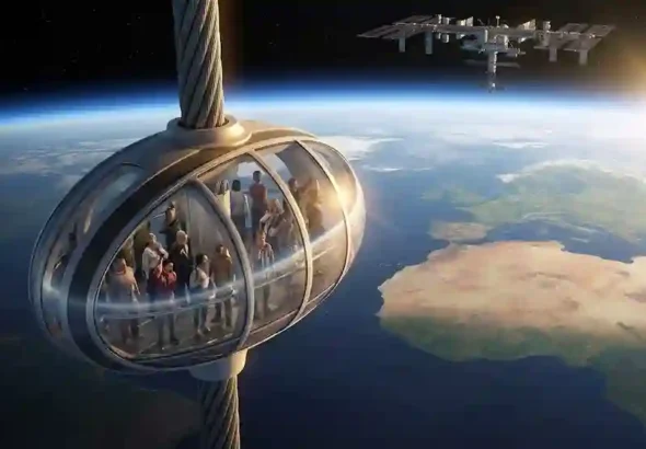 Kabin penumpang Lift Luar Angkasa