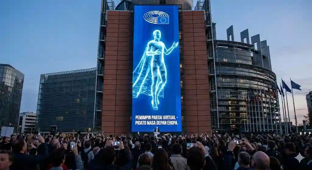 Partai Politik AI Pertama Menang Kursi Parlemen Eropa